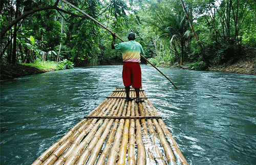 Martha Brae River Bamboo Rafting, Montego Bay